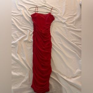 Red body con dress! Lightly worn.